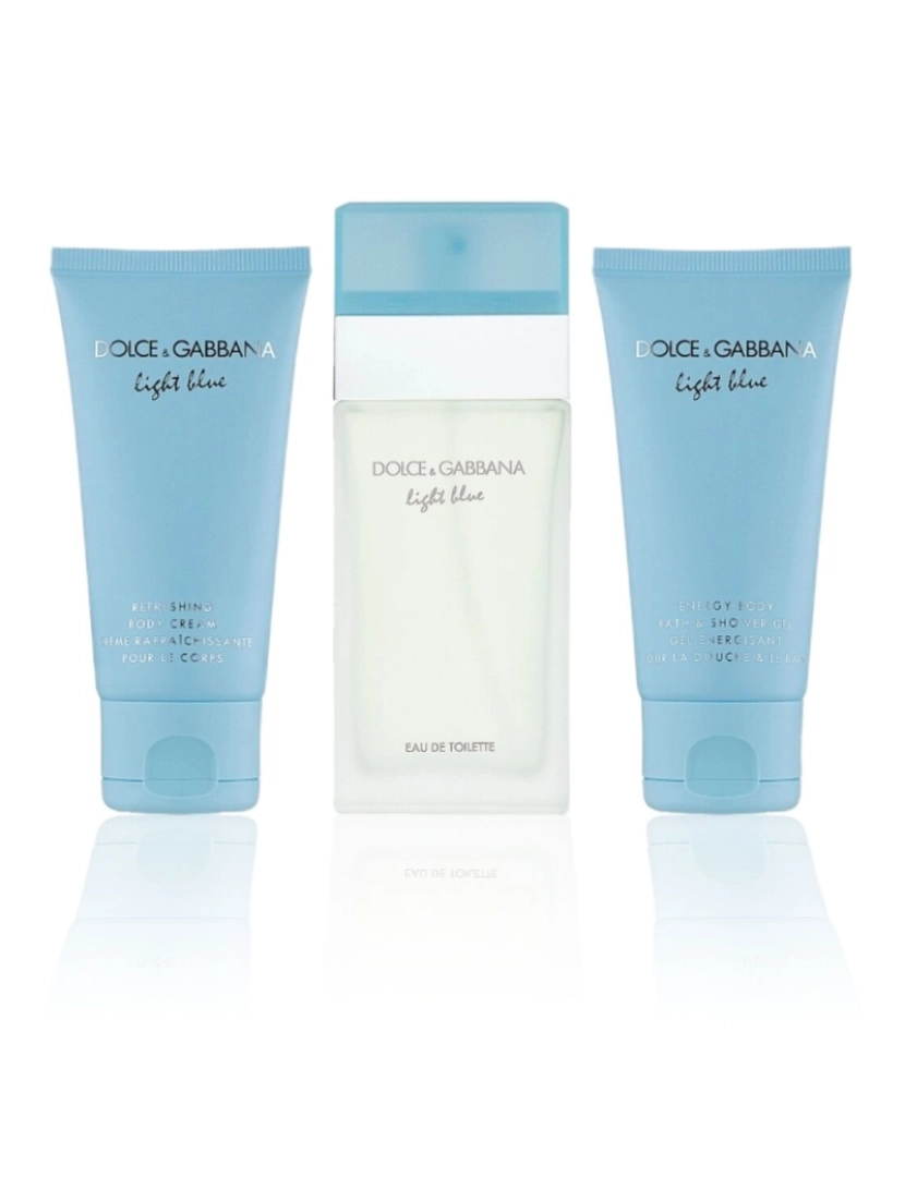 Dolce & Gabbana - Perfume feminino conjunto Dolce & Gabbana luz azul 3 peças