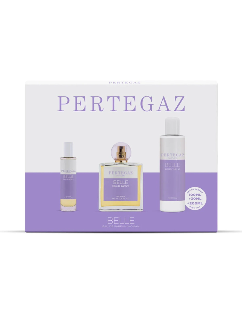 imagem de Conjunto de perfume feminino Pertegaz Pertegaz Belle 3 Pieces1