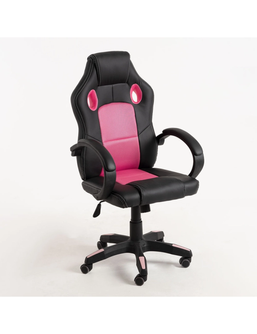 imagem de Cadeira Pro - Rosa e preto1