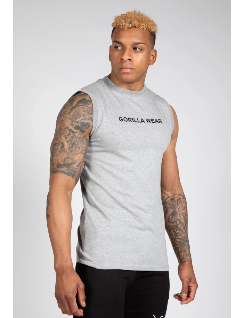 Gorilla Wear - Sorrento sem mangas T-Shirt - cinzento - S