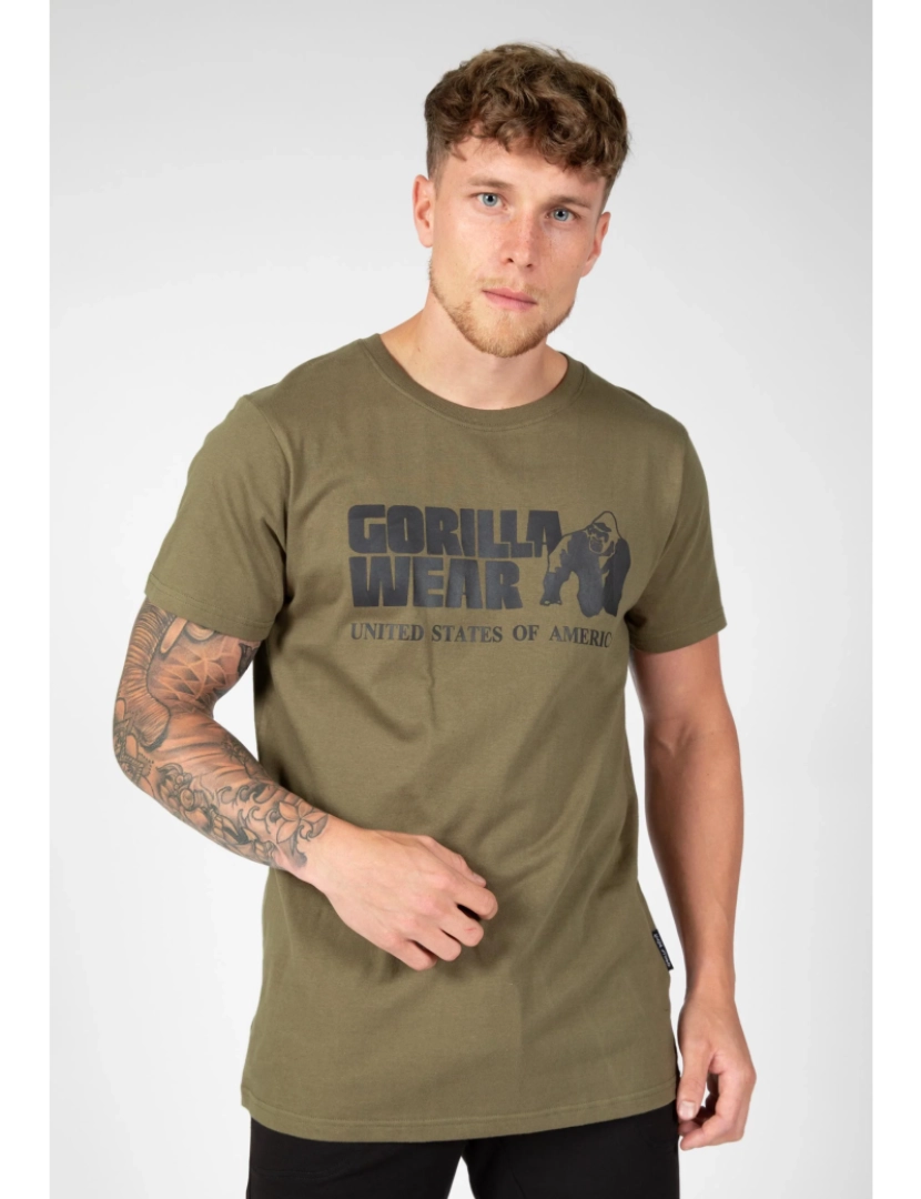 Classic T-shirt - Verde Escuro - S - Gorilla Wear