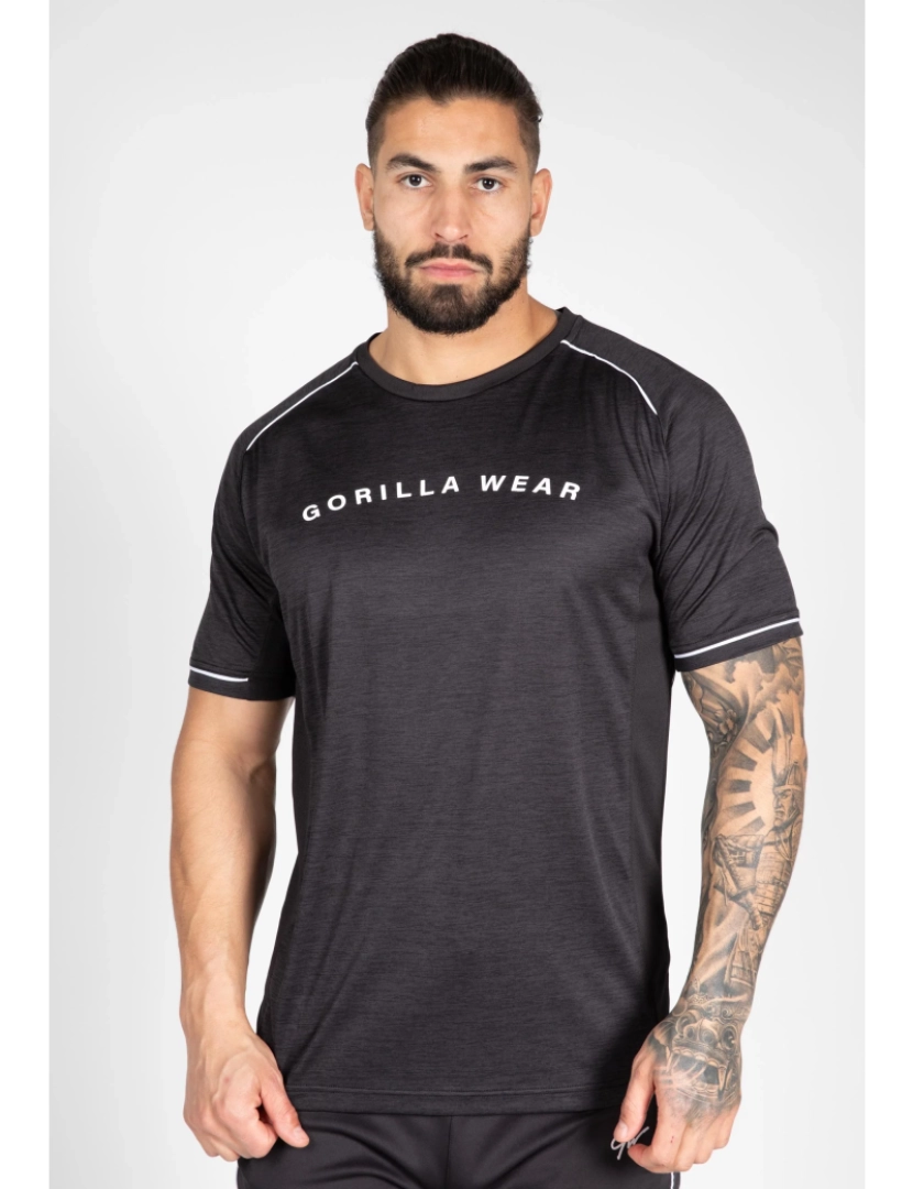 Gorilla Wear - Fremont T-Shirt - preto/Sutiãnco - S