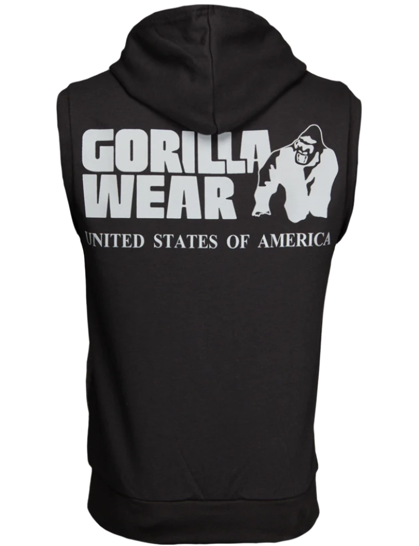Gorilla Wear - Springfield S/L com fecho de correr Casaco com tampauz - preto - S
