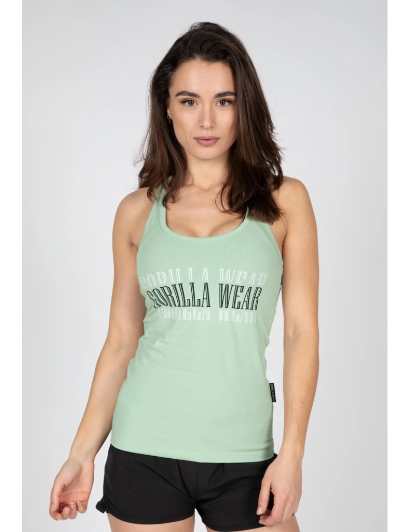 Gorilla Wear - Verona camisola regata - Verde - XS