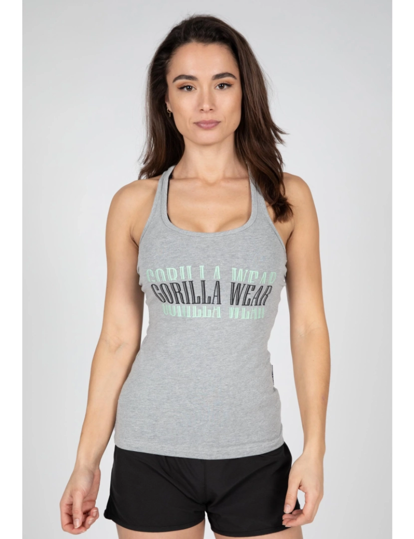 Gorilla Wear - Verona camisola regata - cinzento Melange - XS