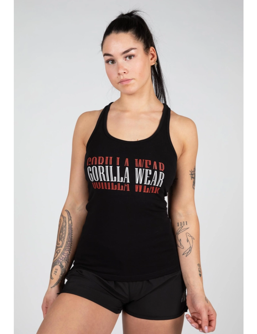 Gorilla Wear - Verona camisola regata - preto - XS