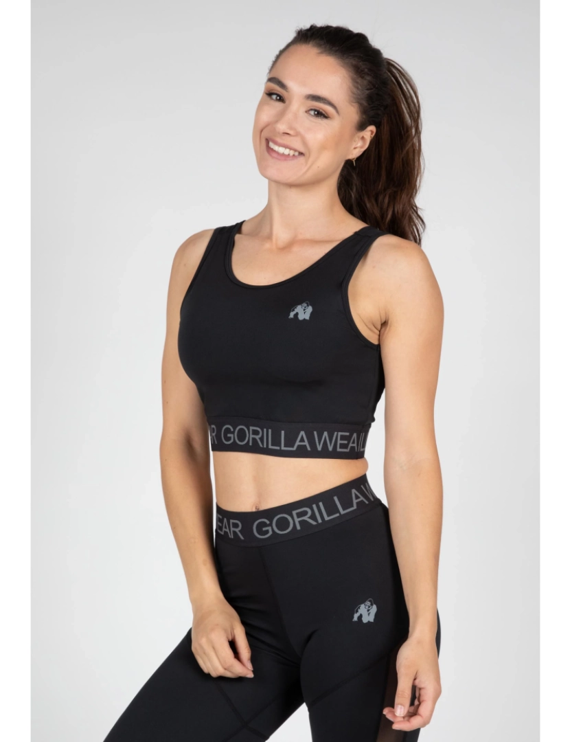 Gorilla Wear - Top Osseo Crop - Preto