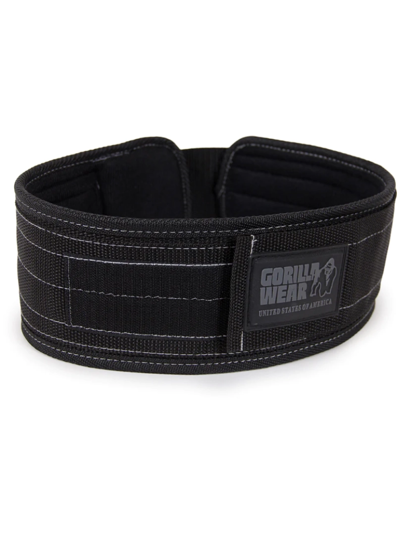 Gorilla Wear - Gorilla Wear Cinto de elevação de nylon de 4 polegadas - preto/cinzento - S/M