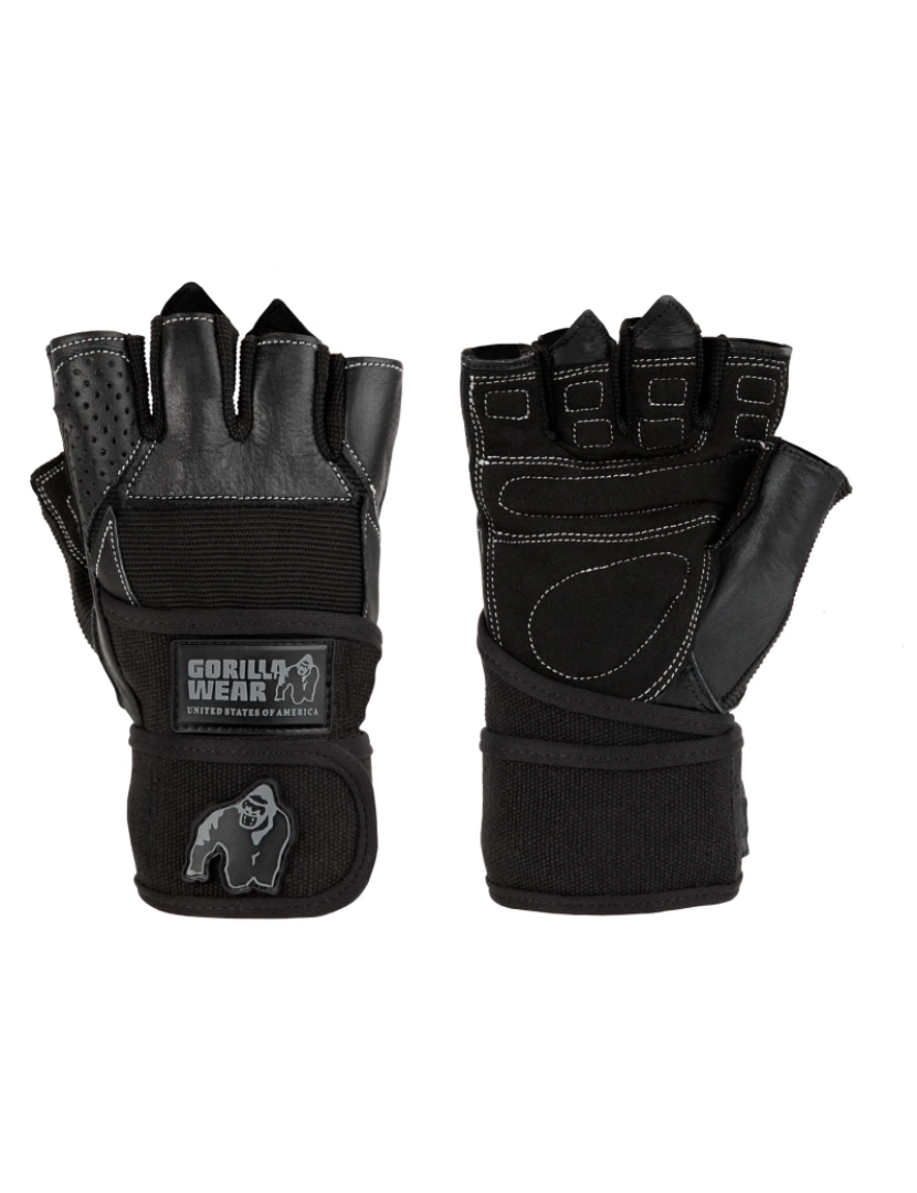 Gorilla Wear - Dallas braçadeira de pulso luvas - preto - S