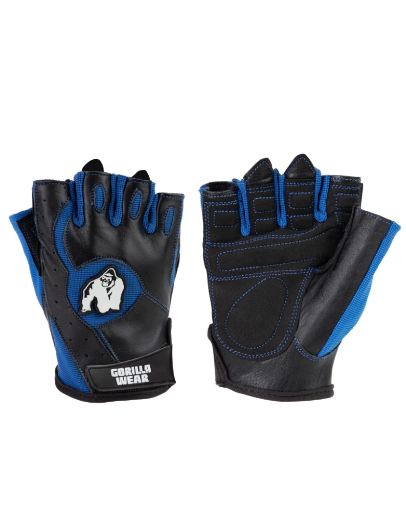 Gorilla Wear - Mitchell formação luvas - preto/azul - S