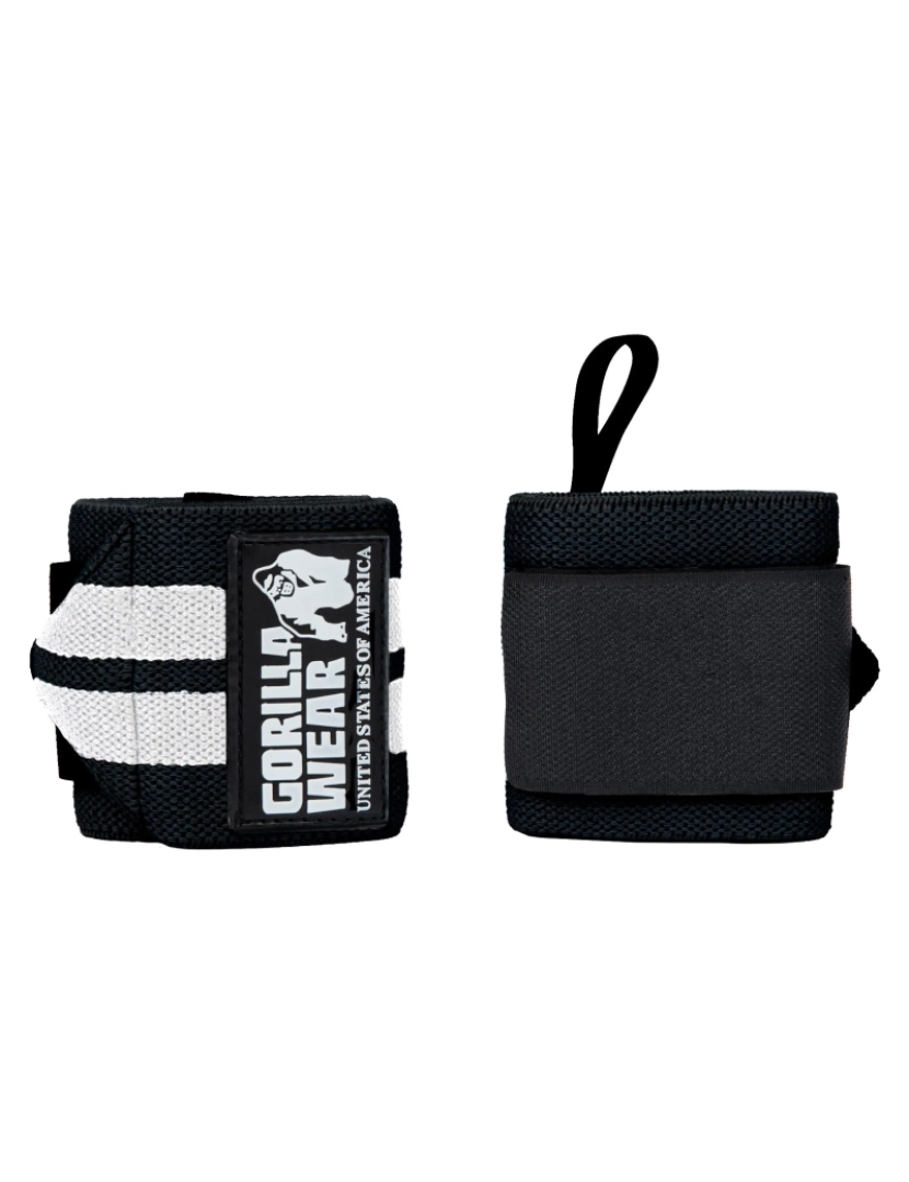 Gorilla Wear - Wrist invólucros PRO - preto/Sutiãnco - tamanho único