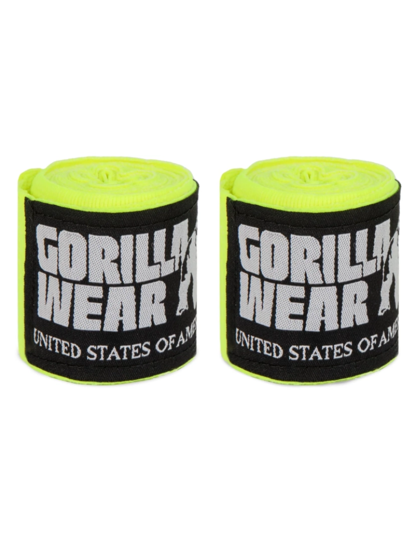 Gorilla Wear - boxe mão invólucros - amarelo - 2.5m
