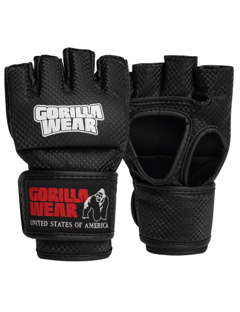 Gorilla Wear - Berea MMA luvas (Without Thumb) - preto - S/M