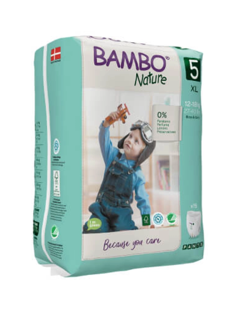 imagem de Fraldas Cueca Bambo Nature Nº 5  12 a 18kg (19 Un)1