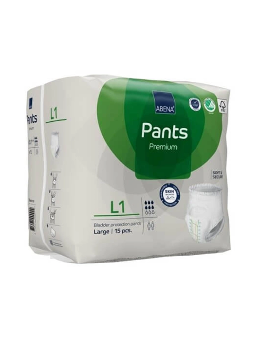 imagem de Fraldas Cueca Abena Pants Premium L1 (15 Un)1