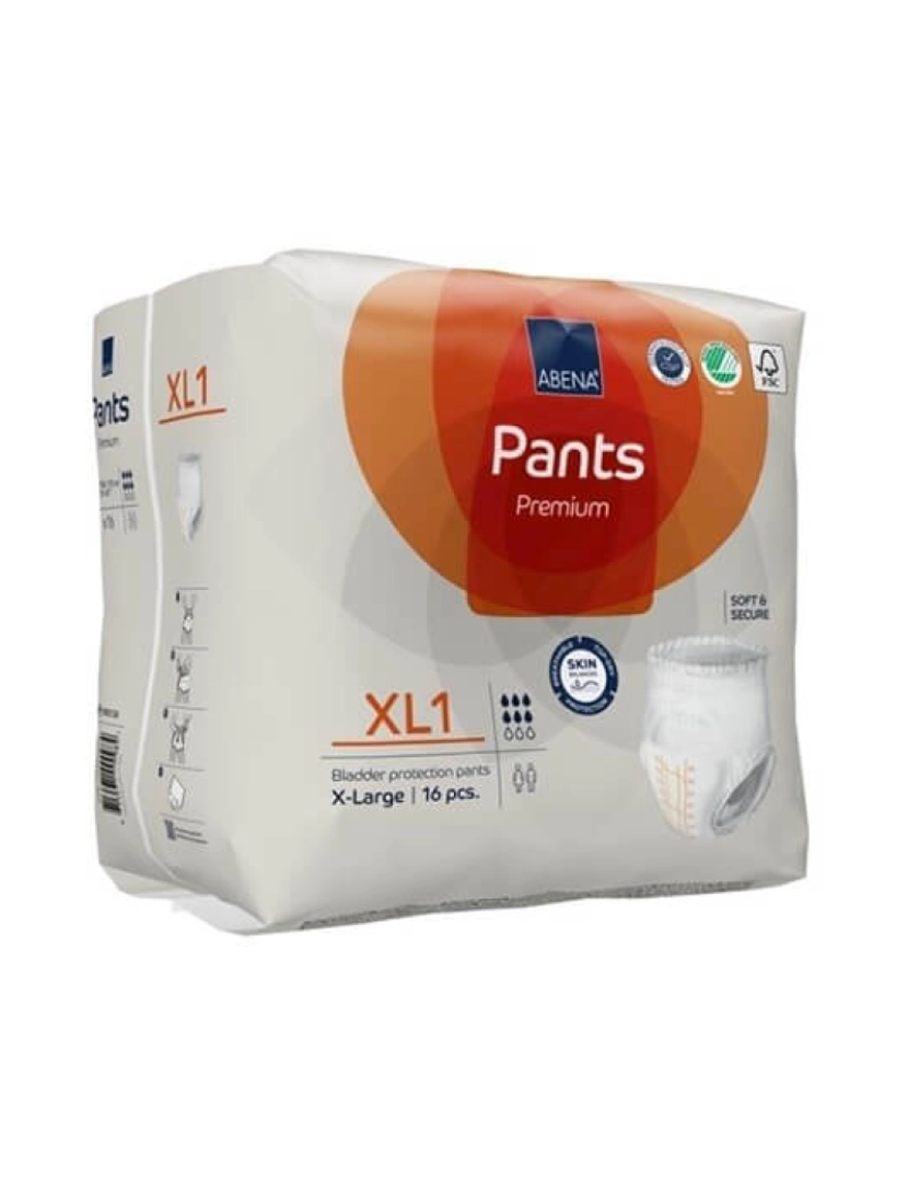 imagem de Fraldas Cueca Abena Pants Premium XL1 (16 Un)1