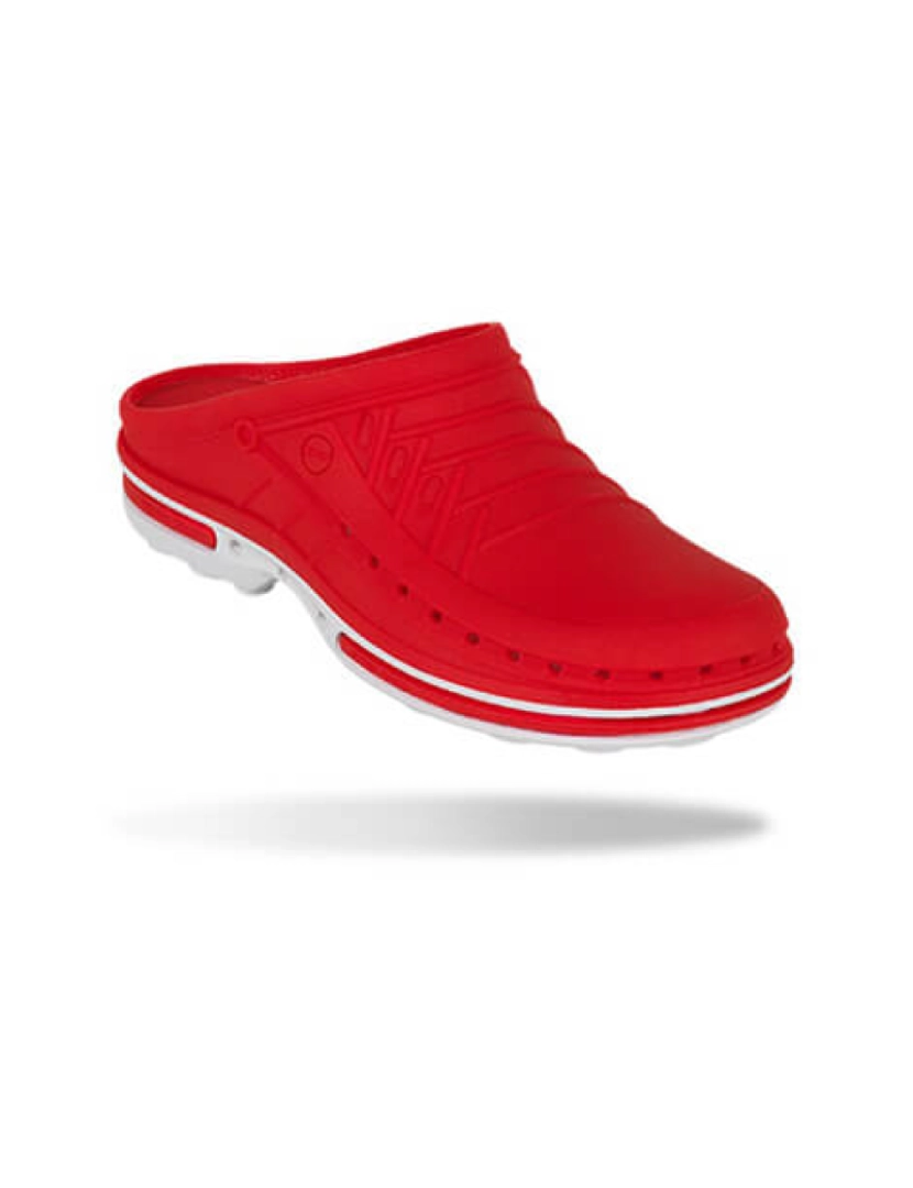 imagem de Socas WOCK CLOG Vermelho/Branco1