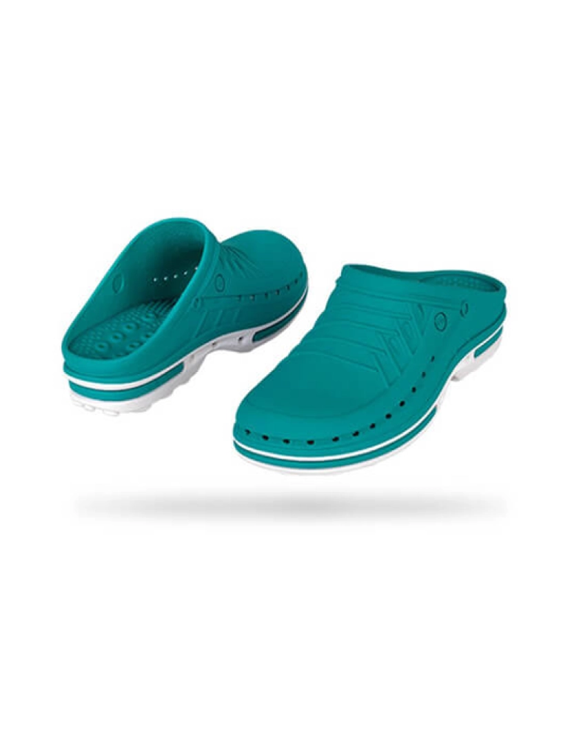 imagem de Socas WOCK CLOG Verde/Branco5