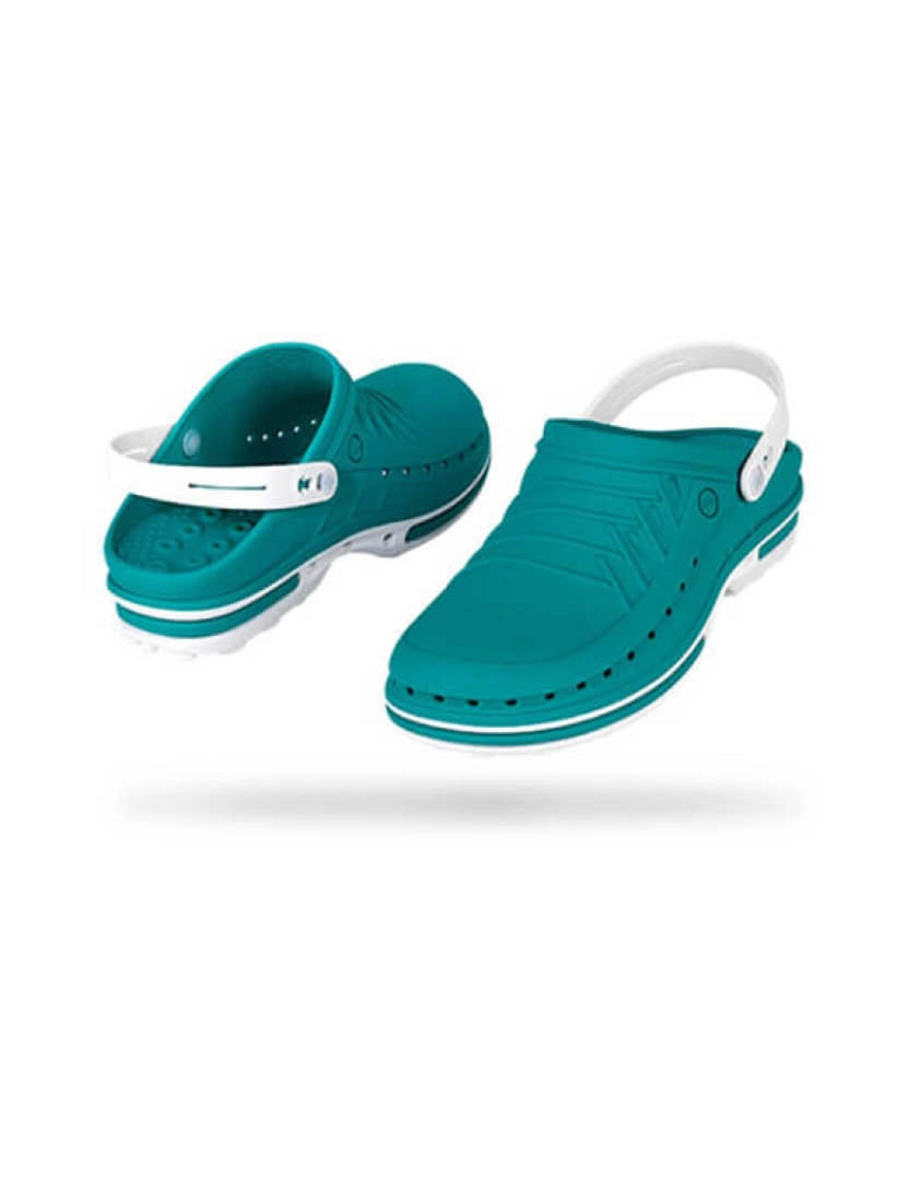 imagem de Socas WOCK CLOG Verde/Branco5