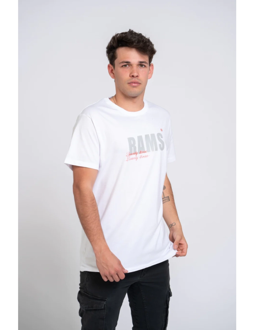 Rams 23 - T-shirt branca Registrado Imprimir