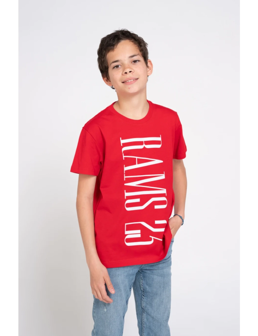 imagem de T-shirt Kid Red Print News1