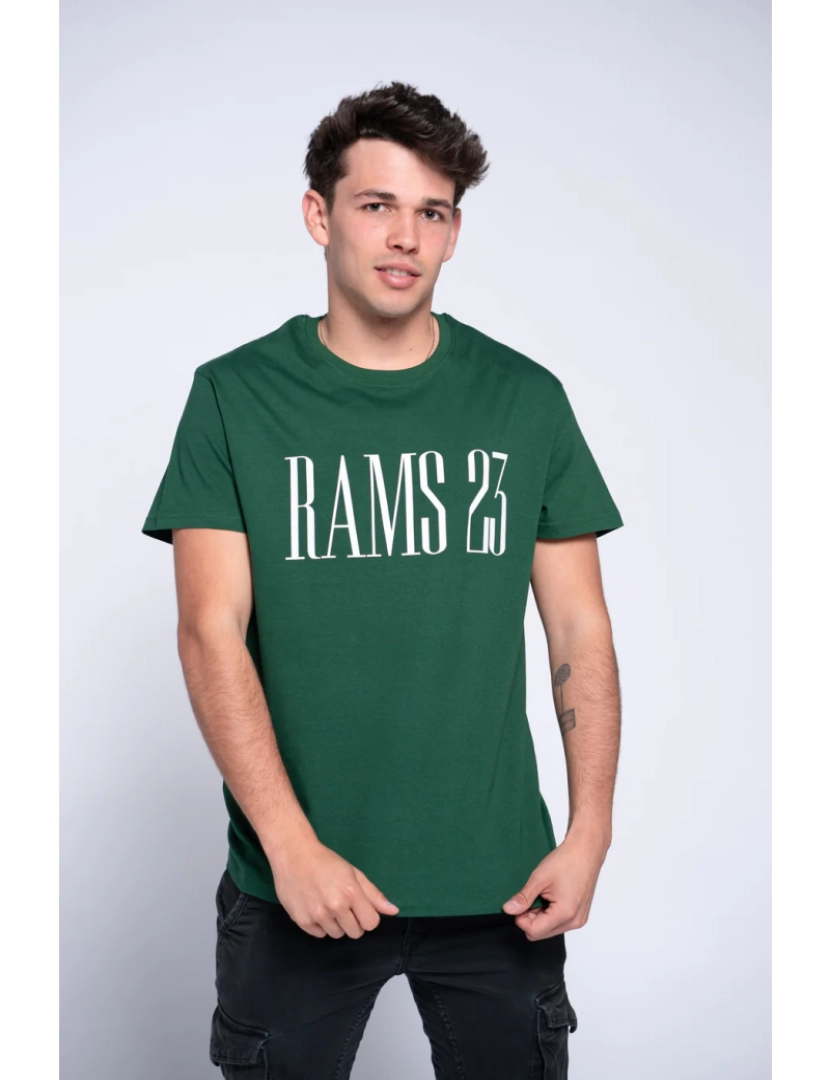 Rams 23 - T-shirt verde impresso notícias