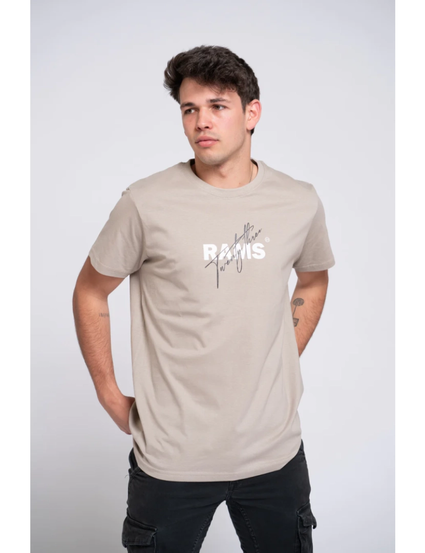 imagem de T-shirt cinza impressão assinatura1