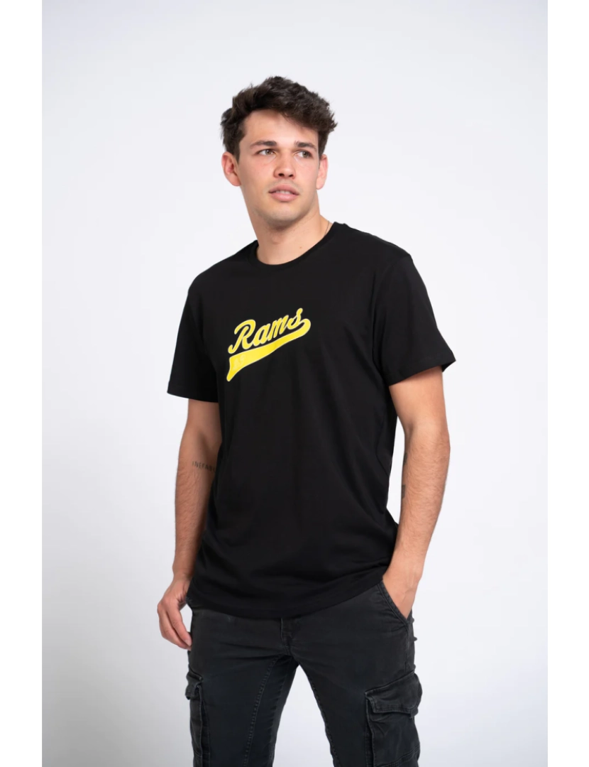 Rams 23 - T-shirt preta de impressão vintage