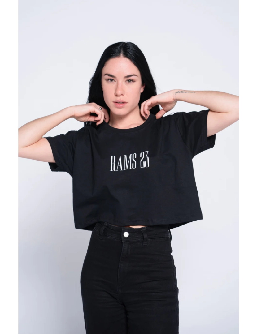 Rams 23 - T-shirt preto impresso notícias