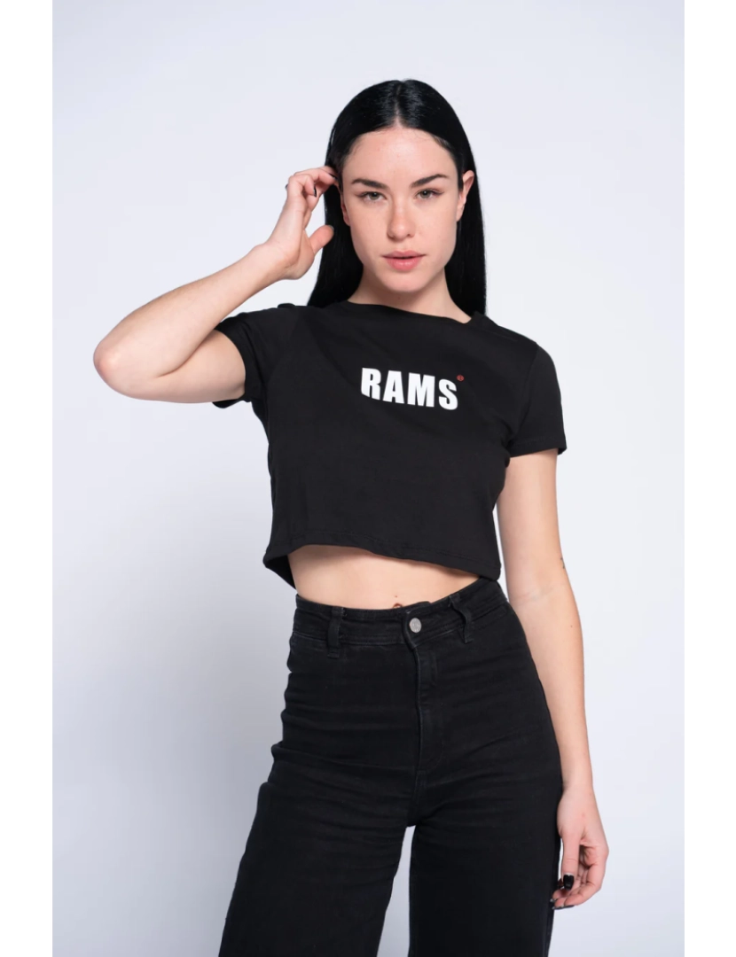 Rams 23 - T-shirt preta gravada
