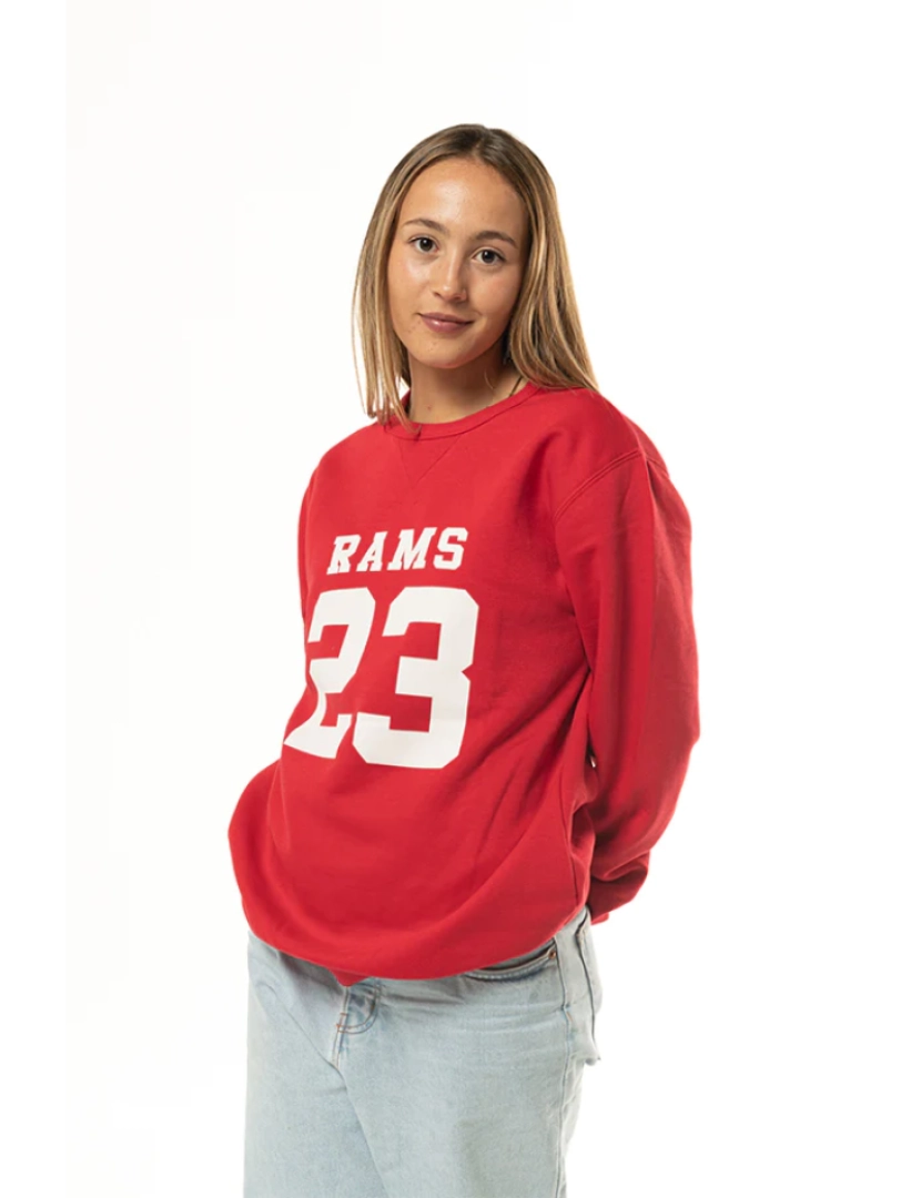 Rams 23 - Sudadera Classic Cuello Redondo Rojo