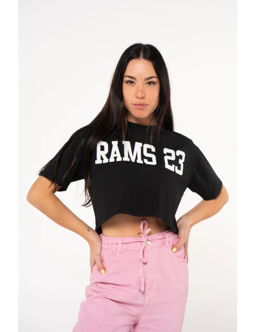 Rams 23 - Grande impressão camiseta preta