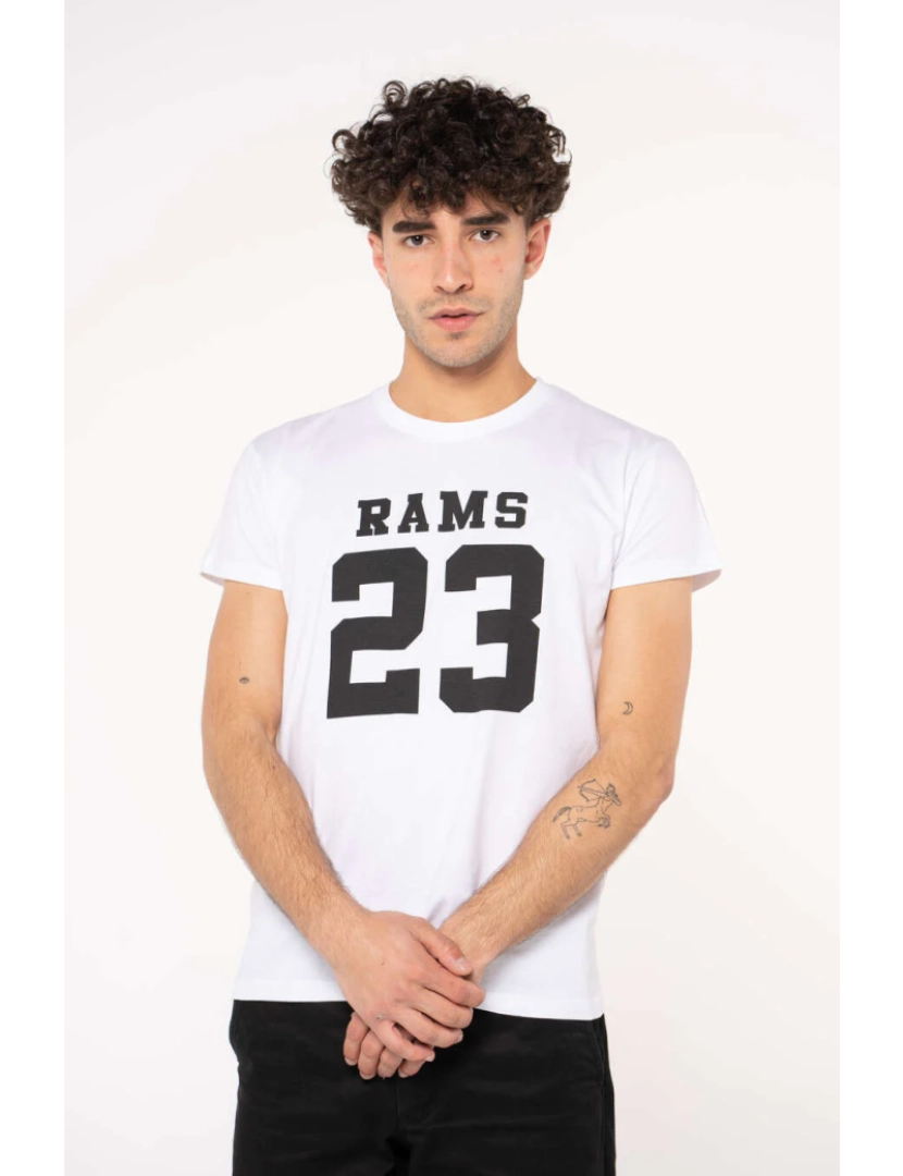 Rams 23 - Branco T-shirt Clássico Logo