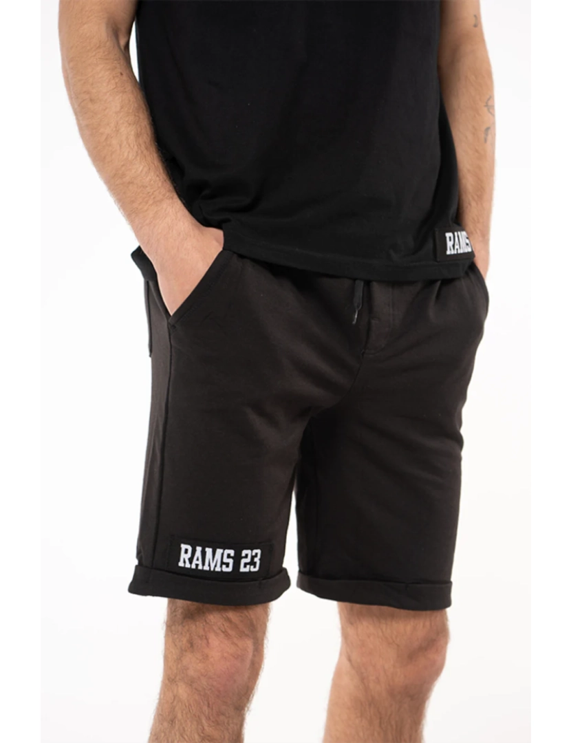 Rams 23 - Shorts com fita preta