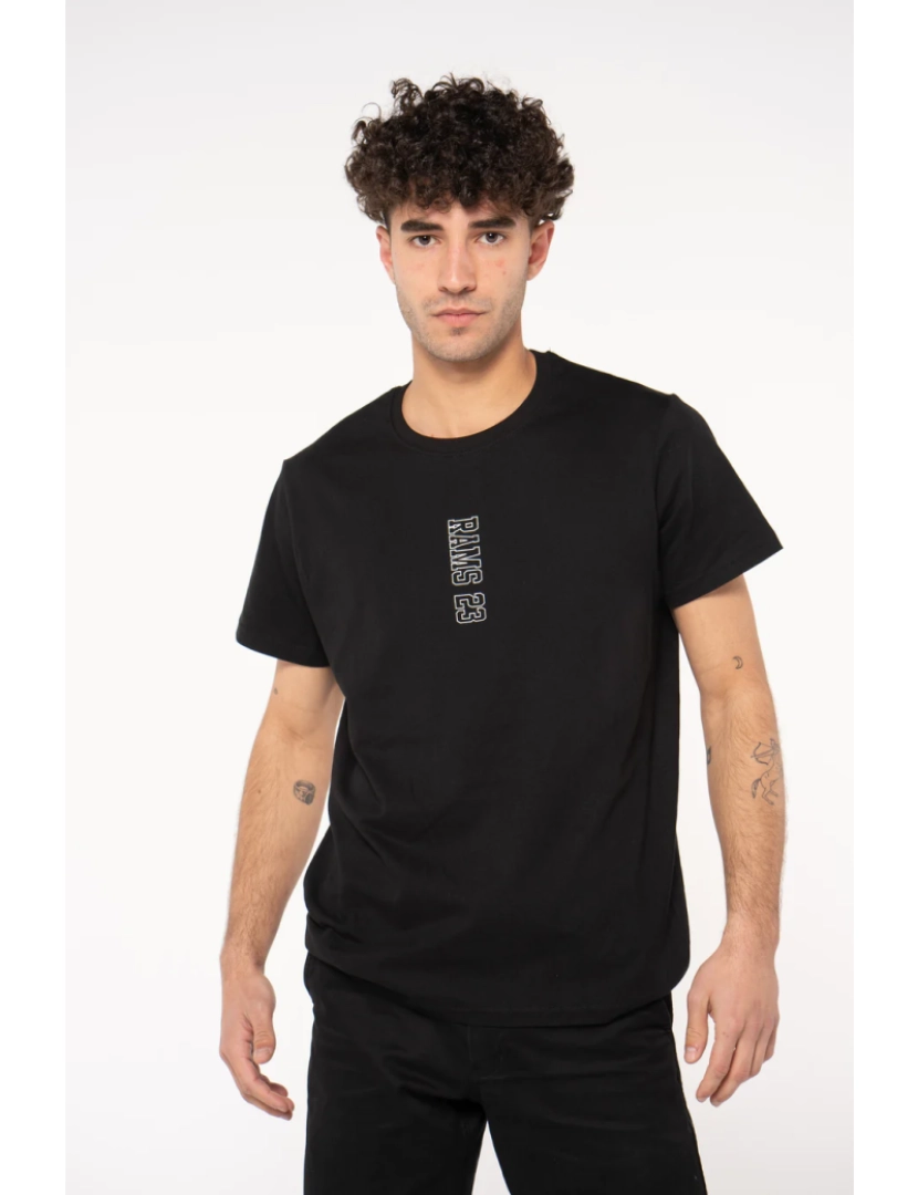 Rams 23 - Camiseta preta vertical