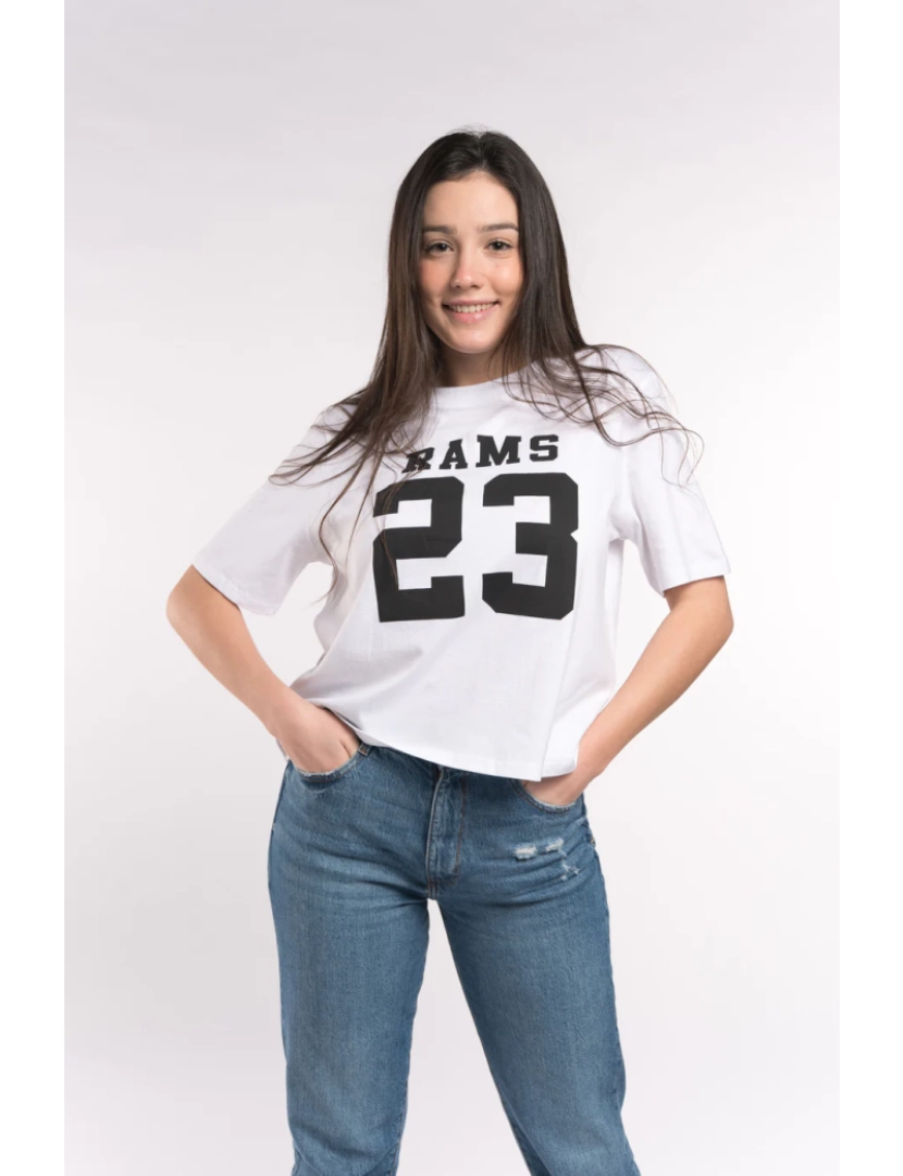 Rams 23 - Branco T-shirt Clássico Logo