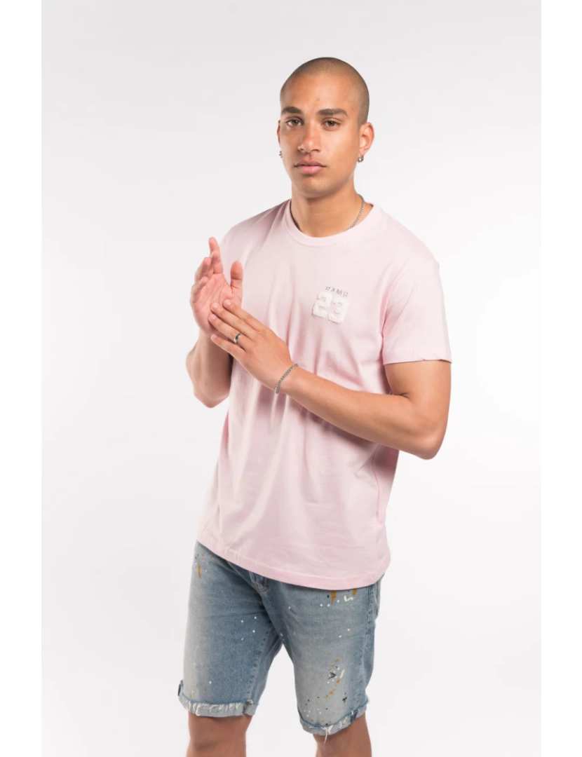 imagem de T-shirt clássico rosa Musgo1