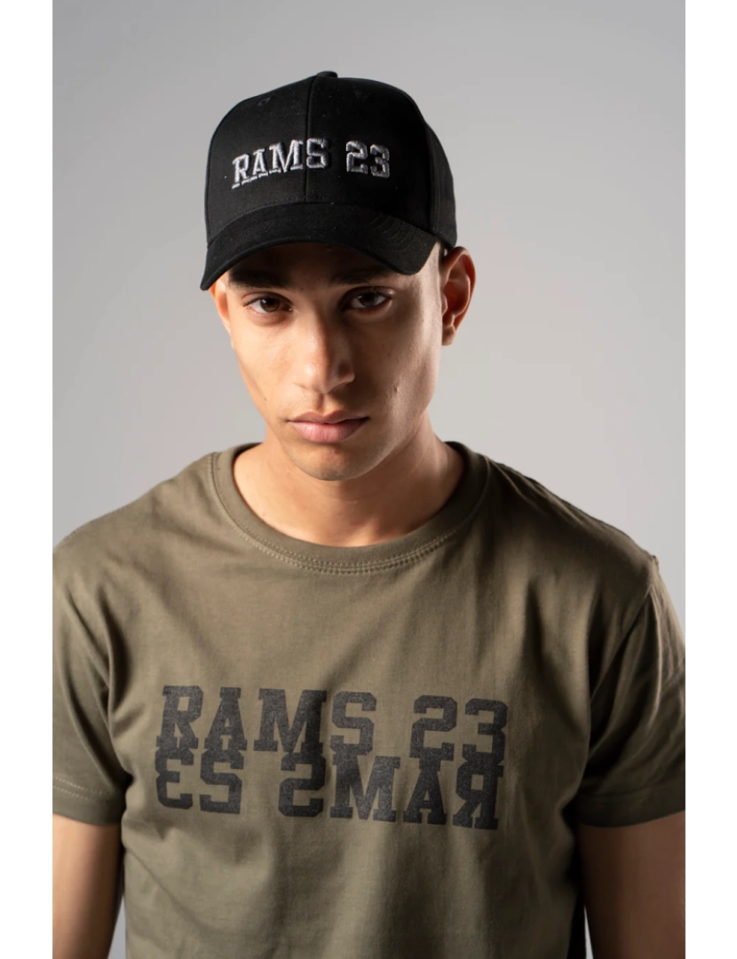 Rams 23 - Preto Gorra bordado 3D