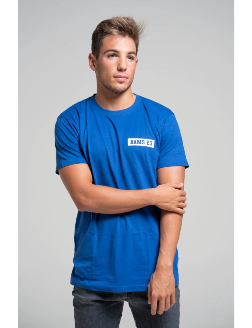 imagem de Retangular pequeno T-shirt azul1