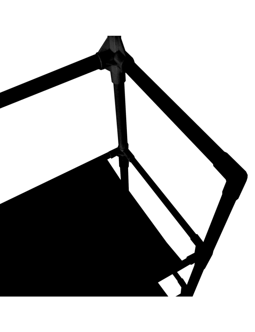 imagem de Hall de entrada cabideiro de metal Nyana Home 155cmx60cmx28cm, 4 prateleiras, 8 cabides7