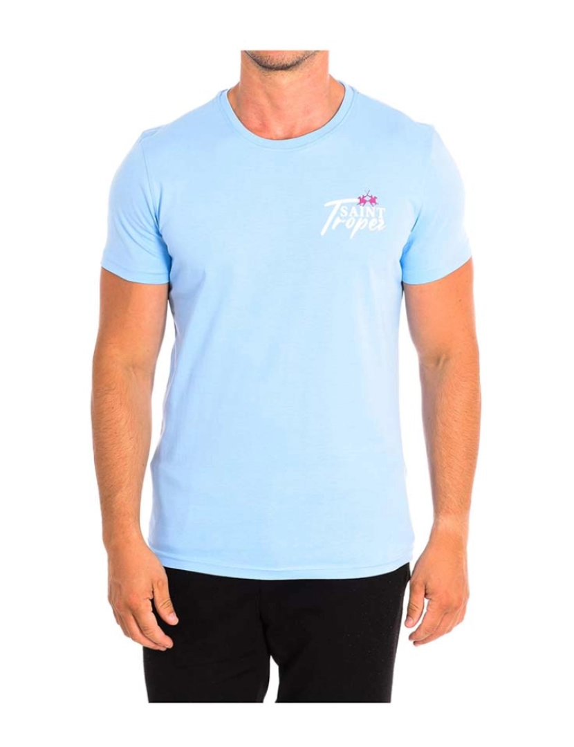 La Martina - T-Shirt Homem Azul Claro