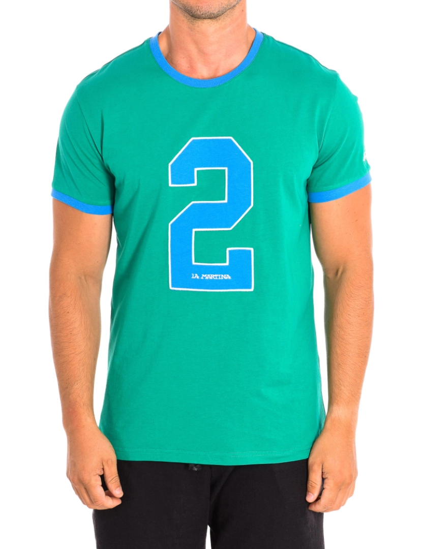 La Martina - T-Shirt Homem Verde e Azul
