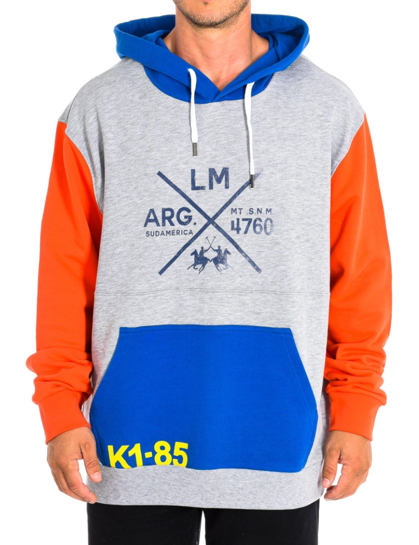 La Martina - Sweatshirt Homem Cinza Multicor