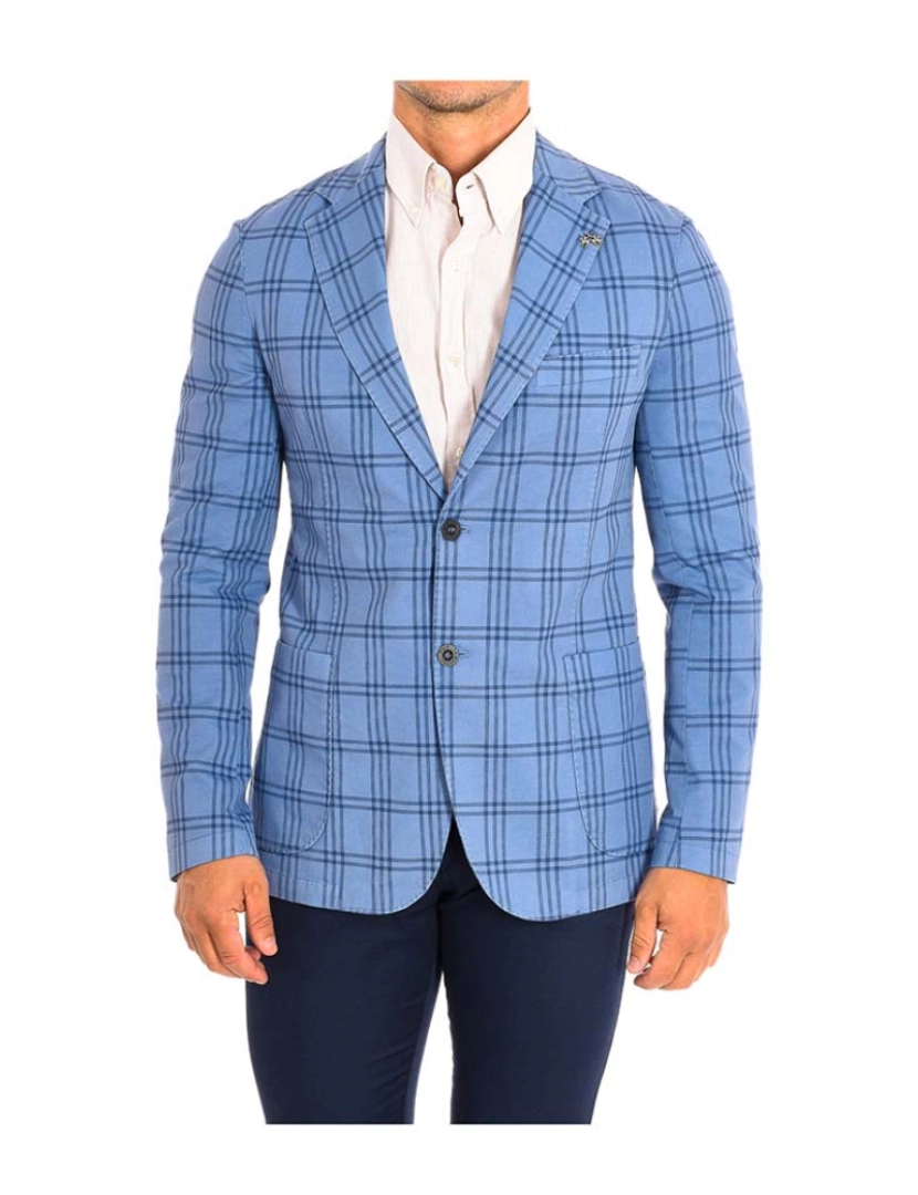 La Martina - Blazer American Homem Xadrez Azul