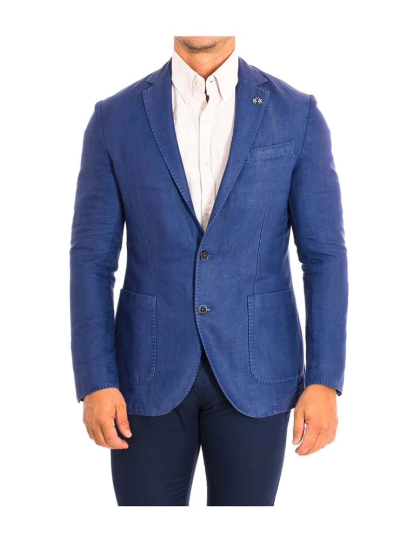 La Martina - Blazer American Homem Azul Marinho