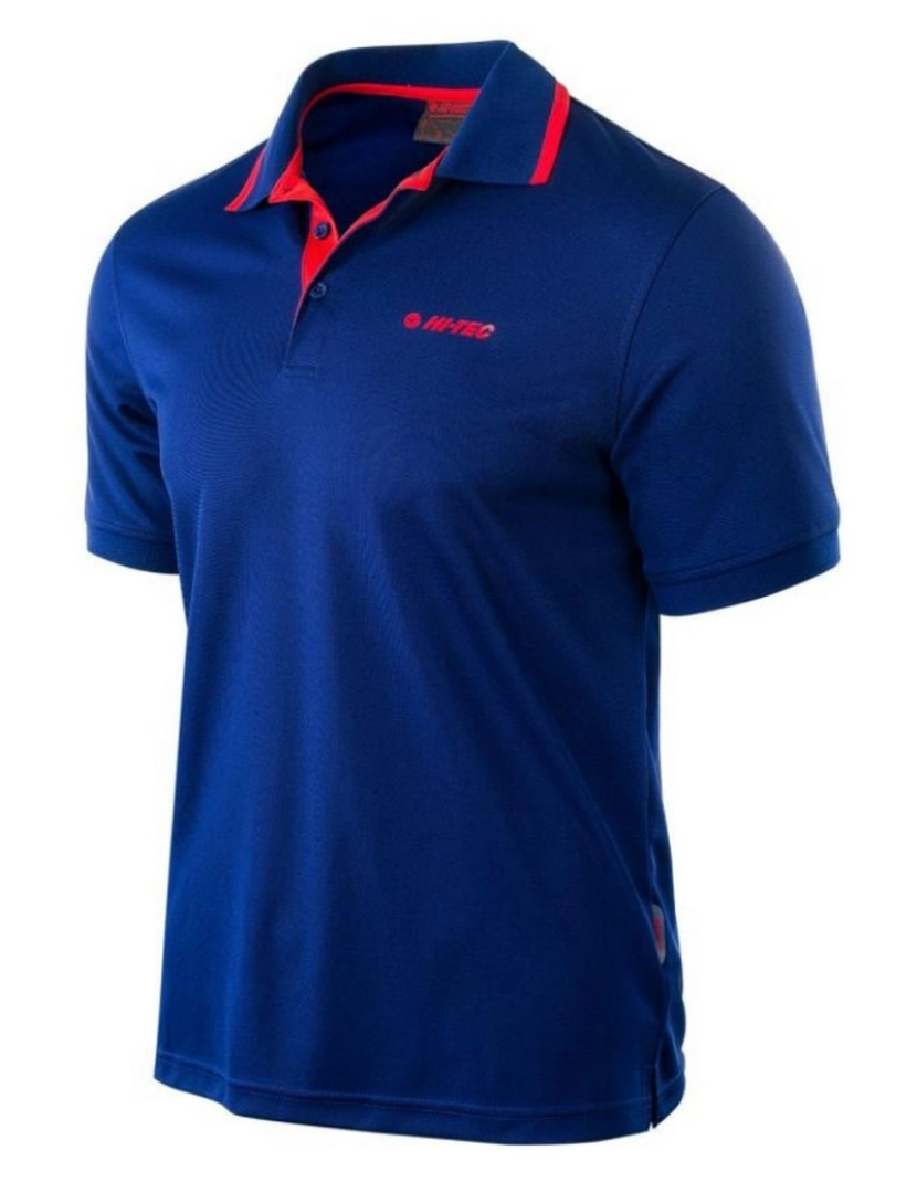 imagem de Hi-Tec Mens Site Contraste Painel Polo Camisa2