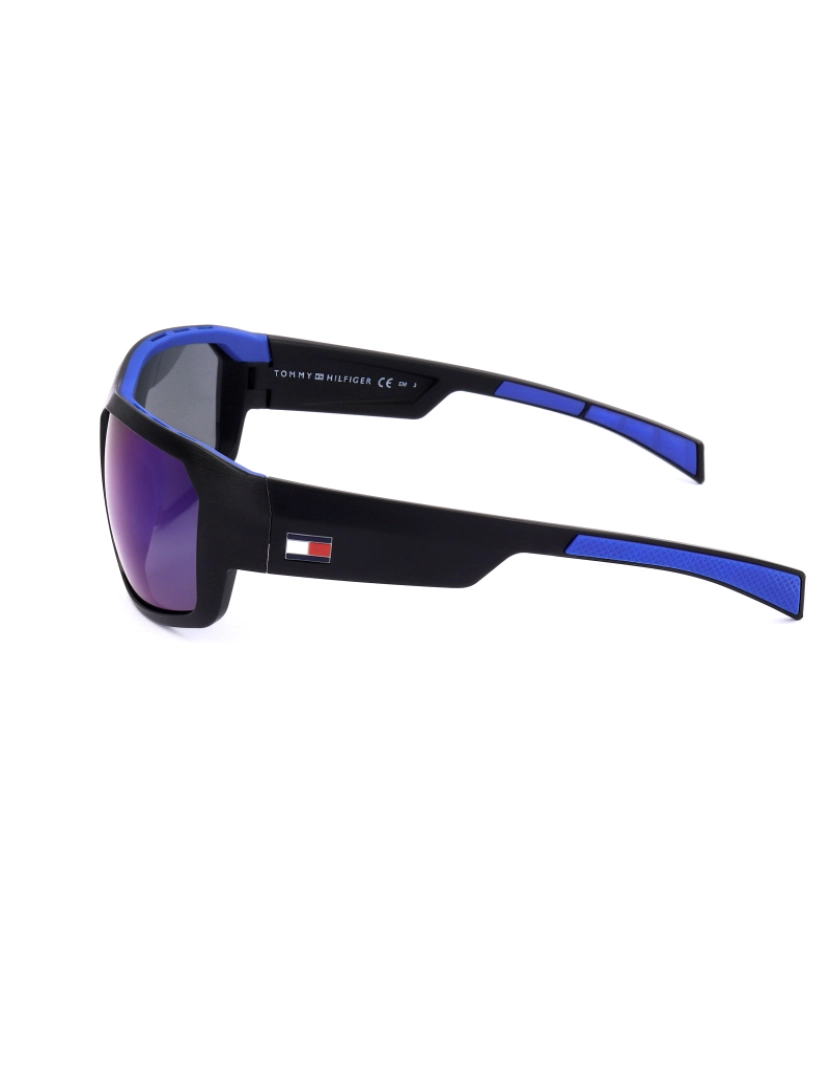 imagem de Tommy Hilfiger Mens óculos de sol Th 1722 S 0Vk 61 16 125 Matte Preto Azul3