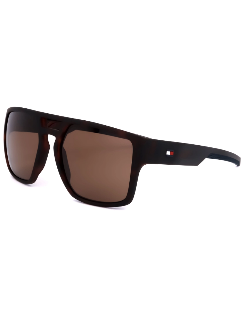 imagem de Tommy Hilfiger Mens Óculos de sol Th 1805 S N9P 56 18 135 Matte Havana2