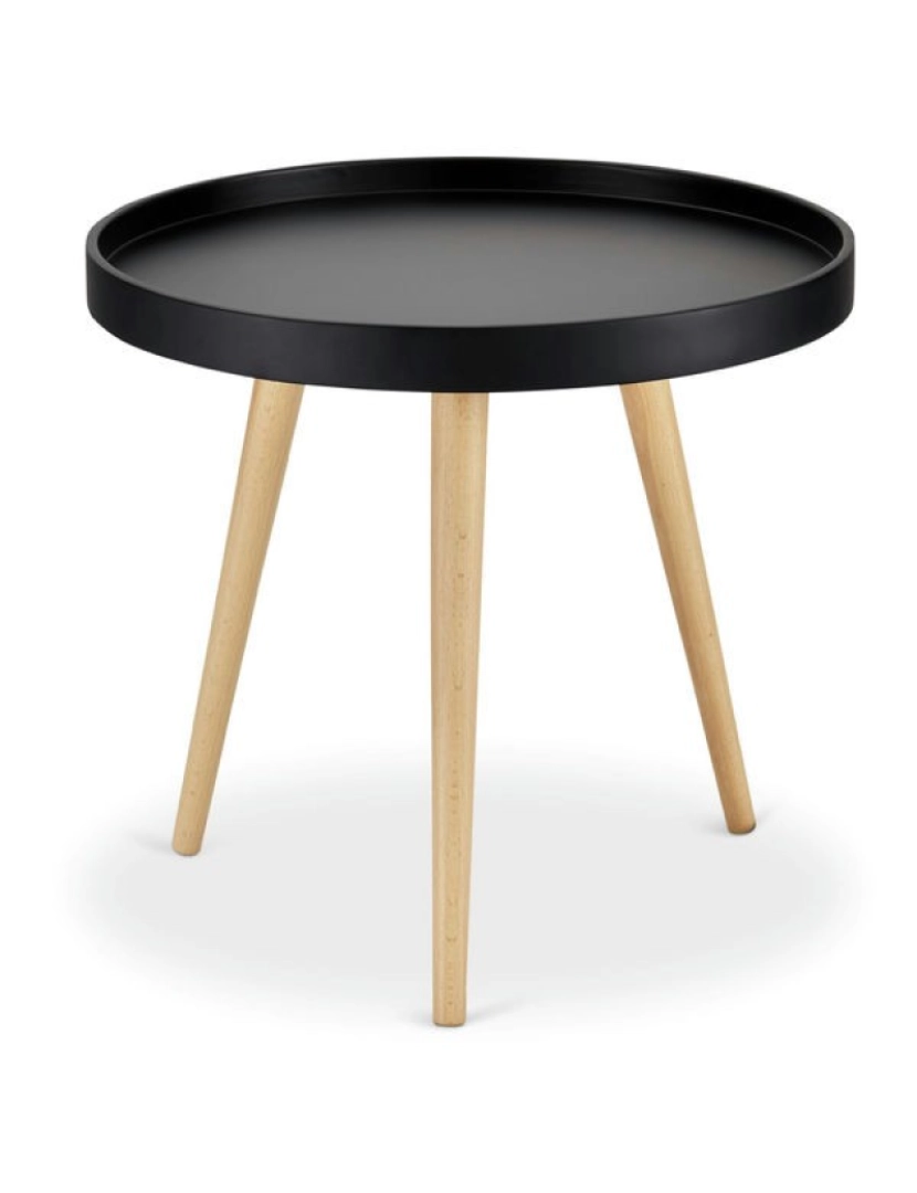 imagem de Mesa Apoio Opus ø50 cm preto2