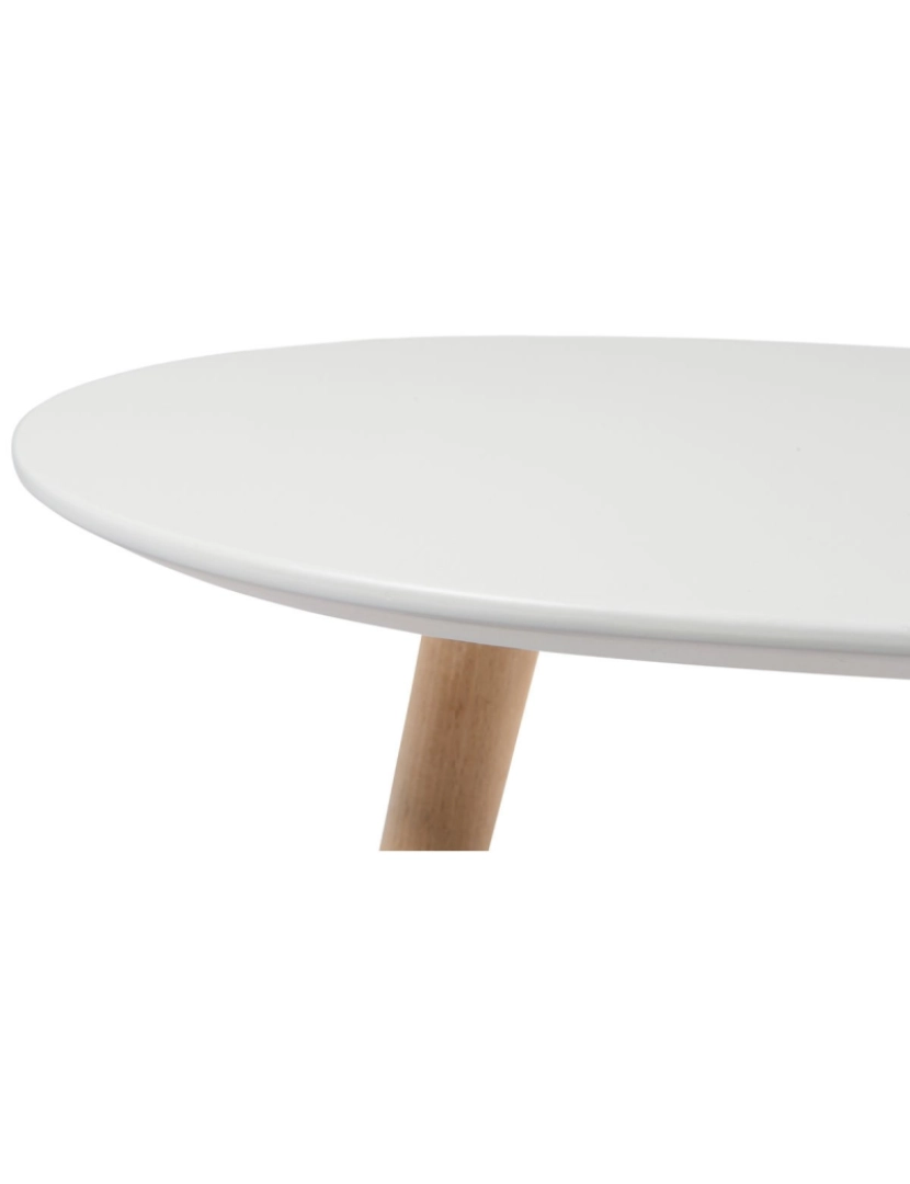 imagem de Mesa Centro Fly Oval 116x66 cm Branco2